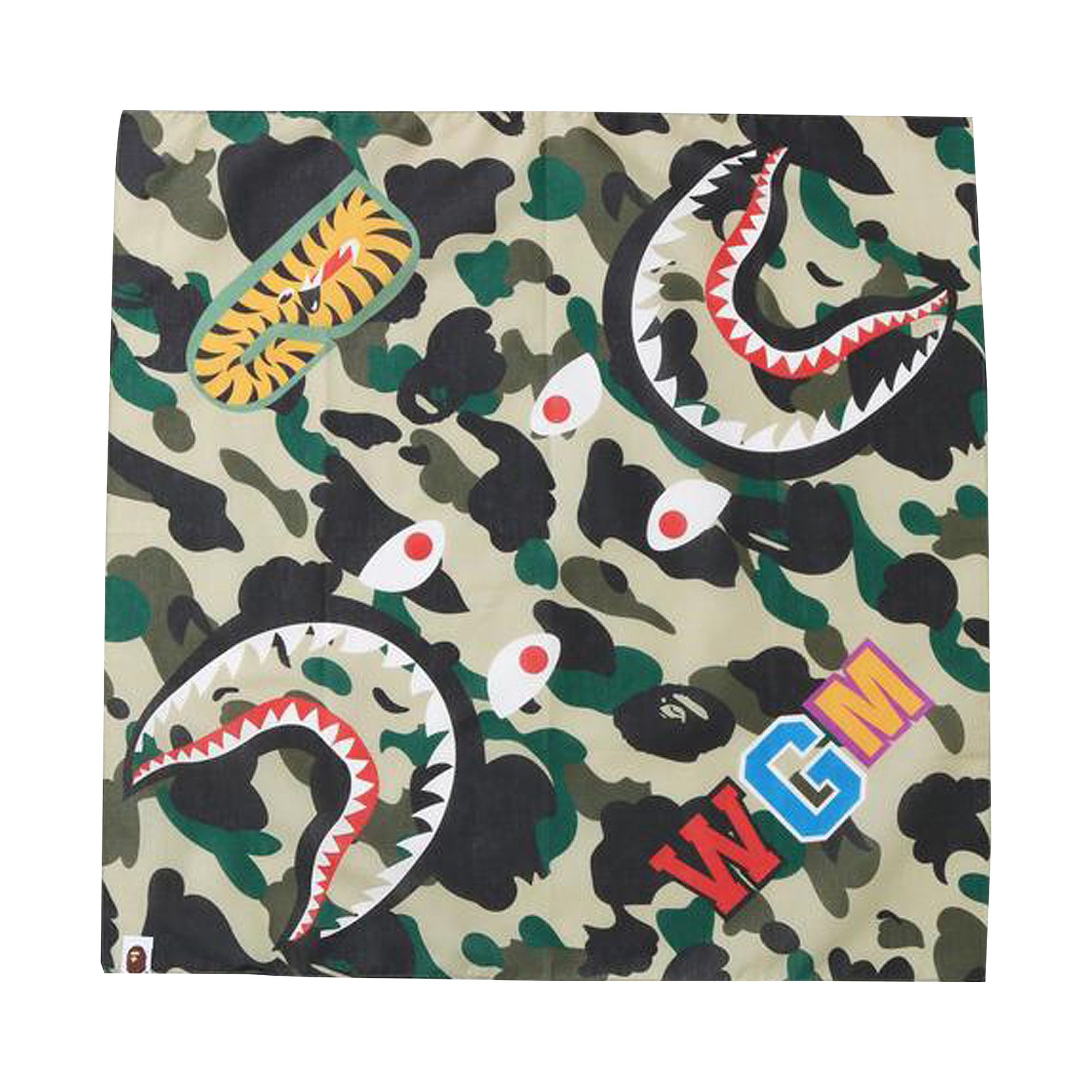 Buy BAPE 1st Camo Shark Bandana 'Yellow' - 1G70 182 136 YELLOW | GOAT