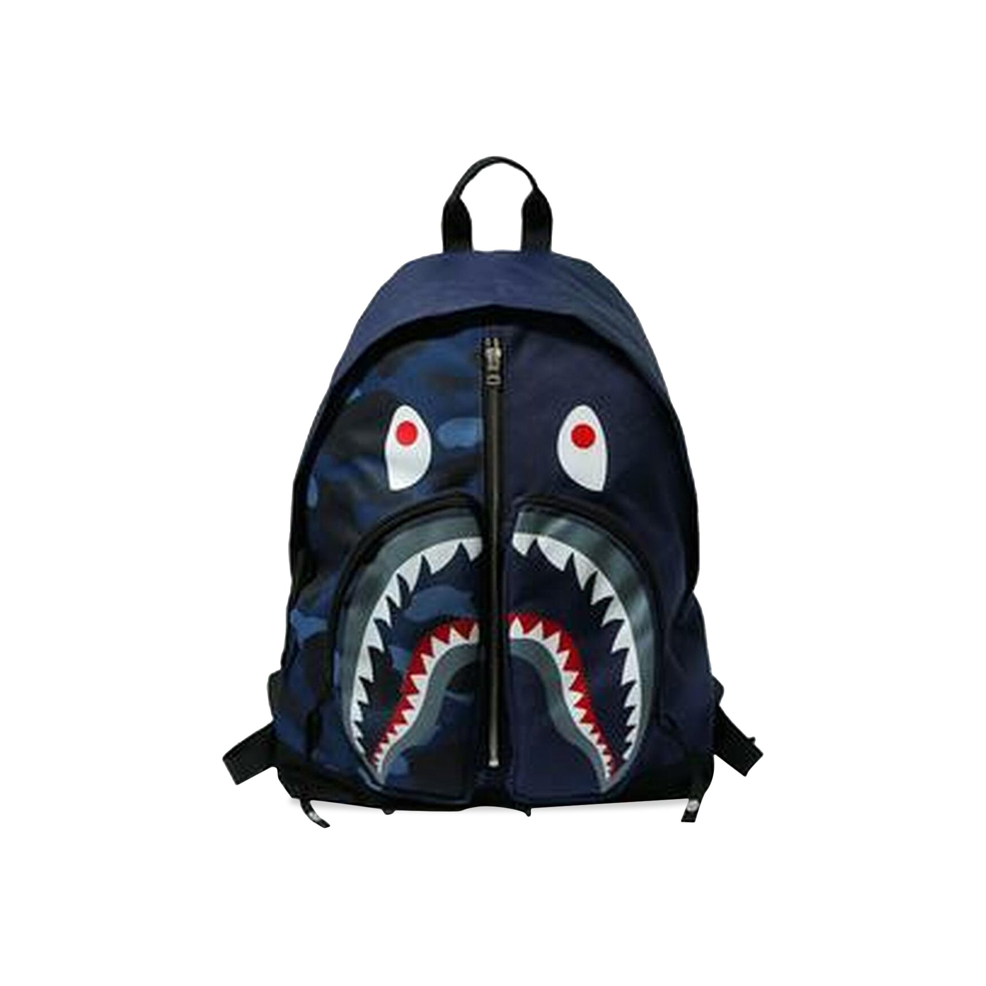 BAPE Color Camo Shark Day Pack 'Navy' | GOAT
