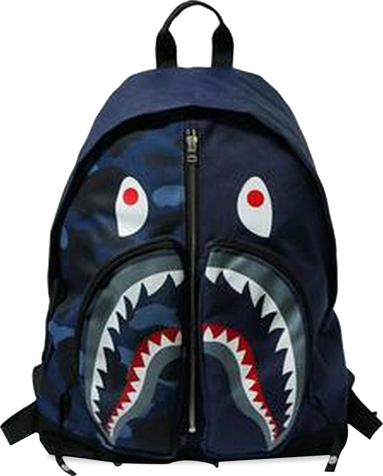 BAPE Color Camo Shark Day Pack 'Navy'