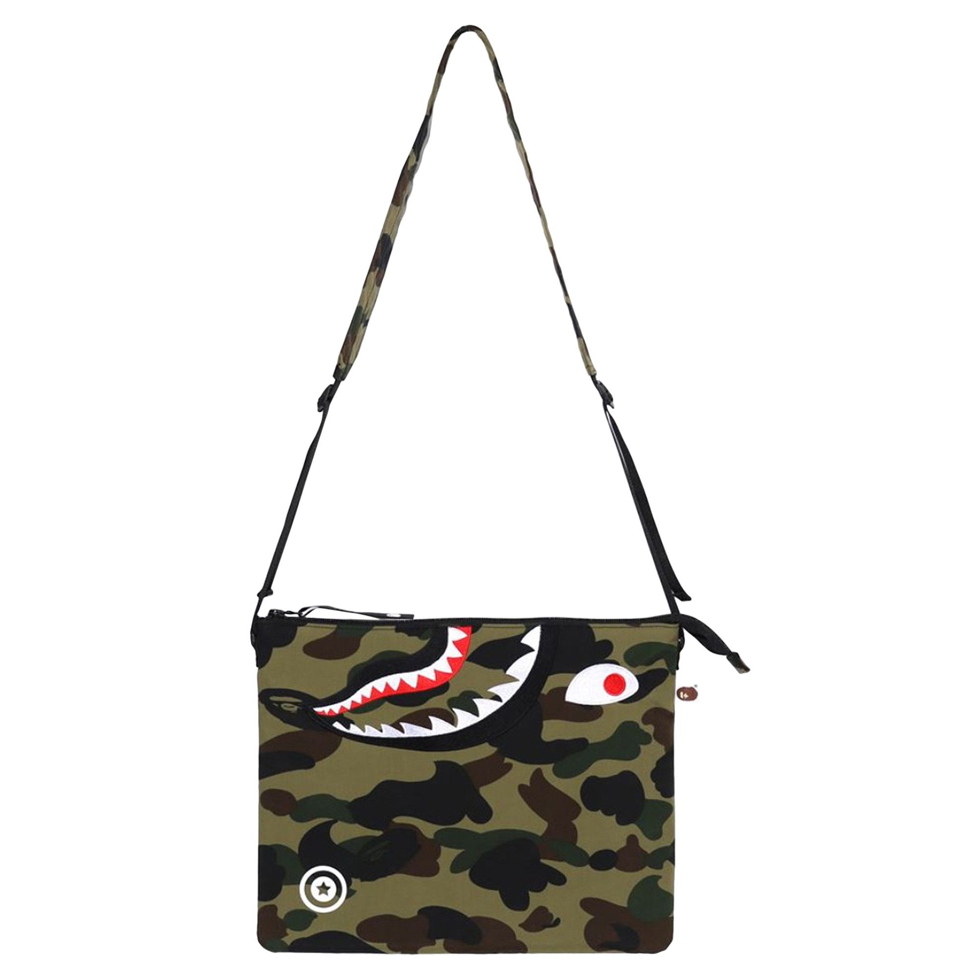 Buy BAPE 1st Camo Shark Crossbody Bag Green 1G80 182 007 GREEN
