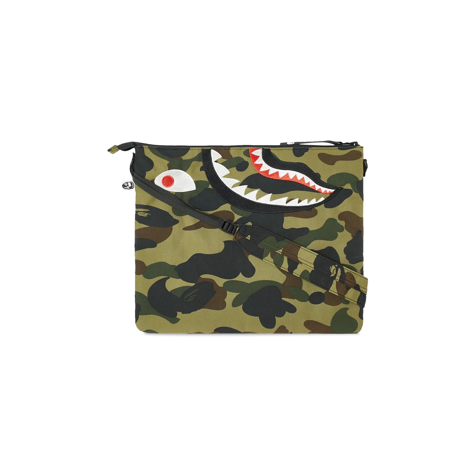 Buy BAPE 1st Camo Shark Crossbody Bag 'Green' - 1G80 182 007 GREEN