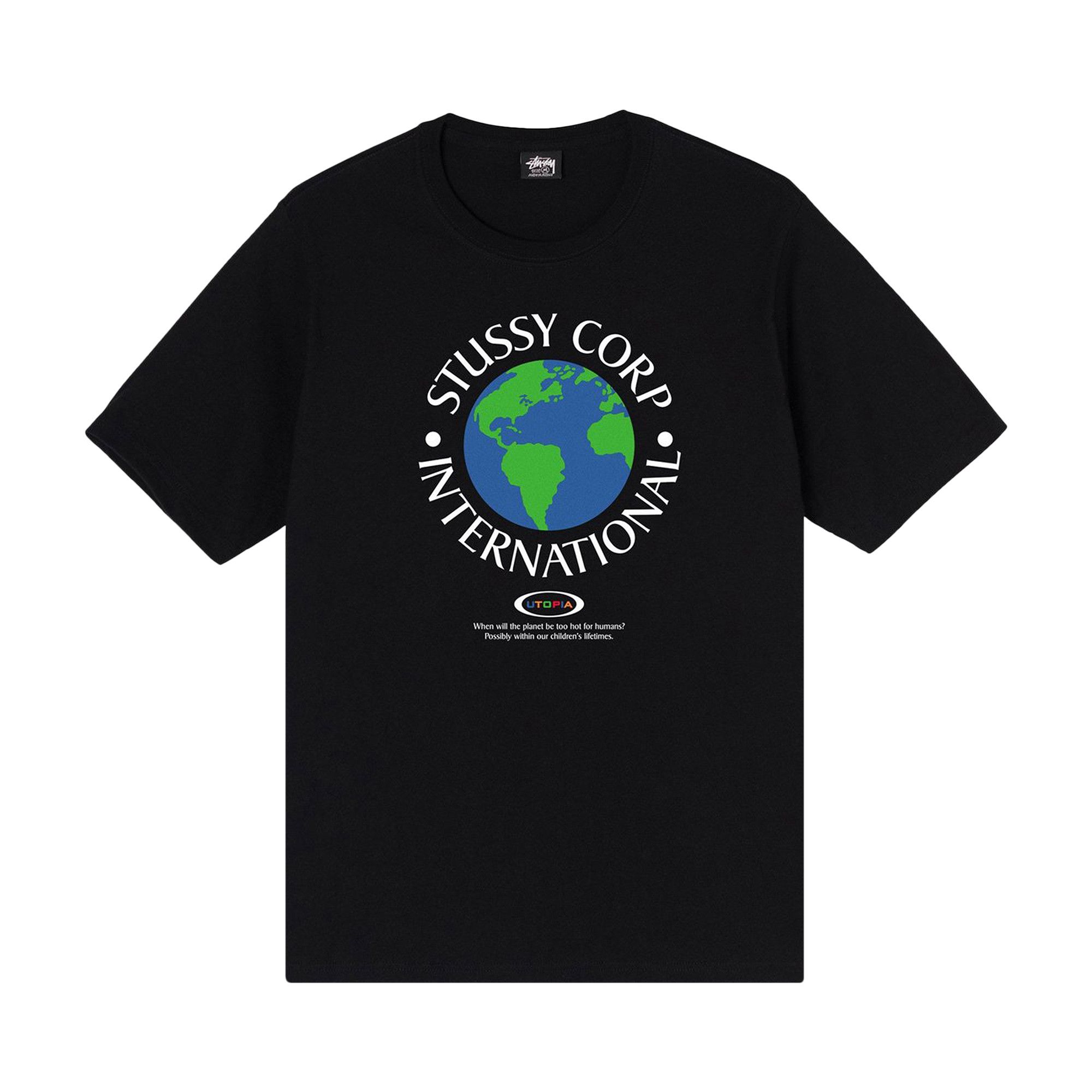 Buy Stussy Utopia Tee 'Black' - 1904717 BLAC | GOAT