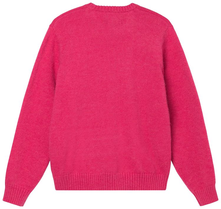 Stussy Double Cable Sweater Pink