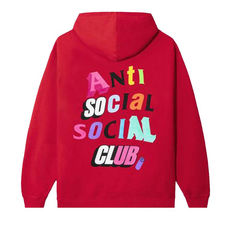 Buy Anti Social Social Club The Real Me Hoodie 'Red' 1020