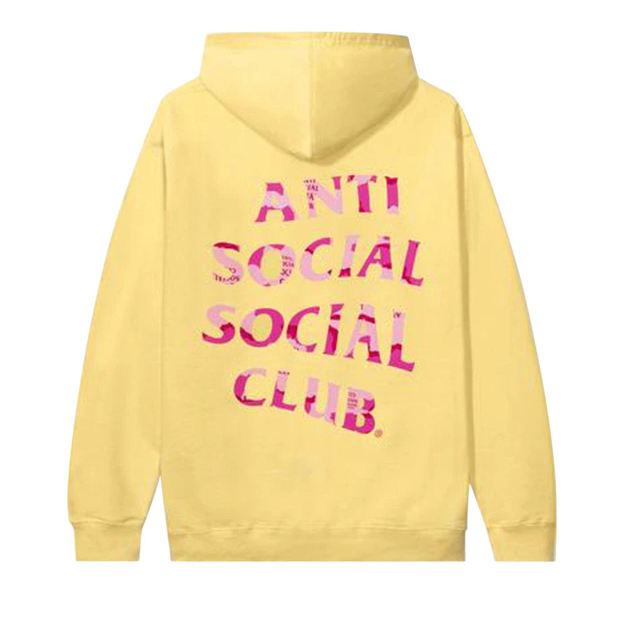 Size xxl Anti Social Social Club Plain Sight Hoodie Yellow