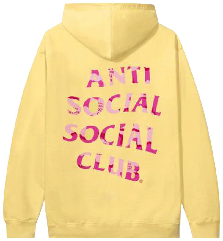 Anti Social Social Club Plain Sight Hoodie Yellow