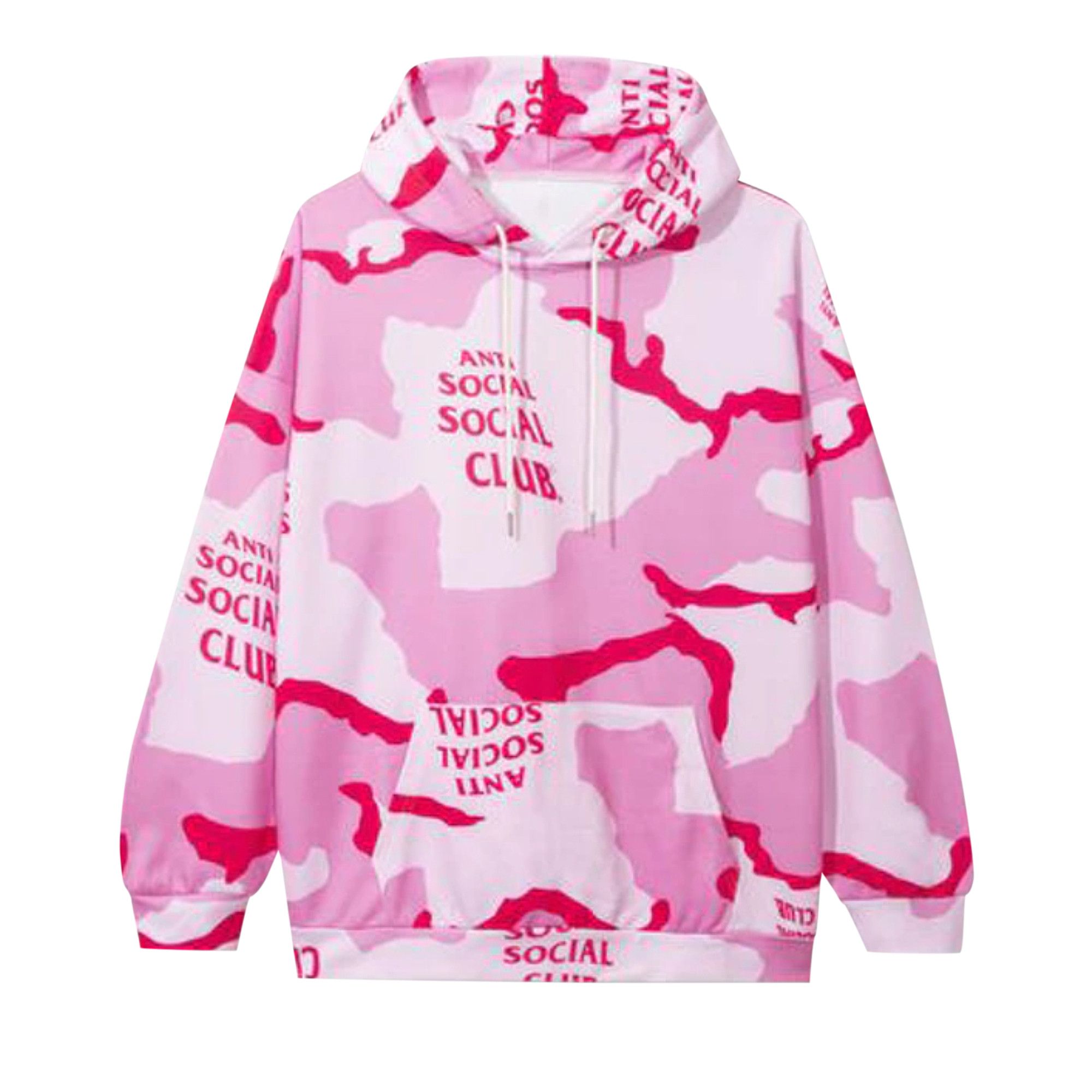 Anti Social Social Club Cotton Candy Hoodie Pink Camo
