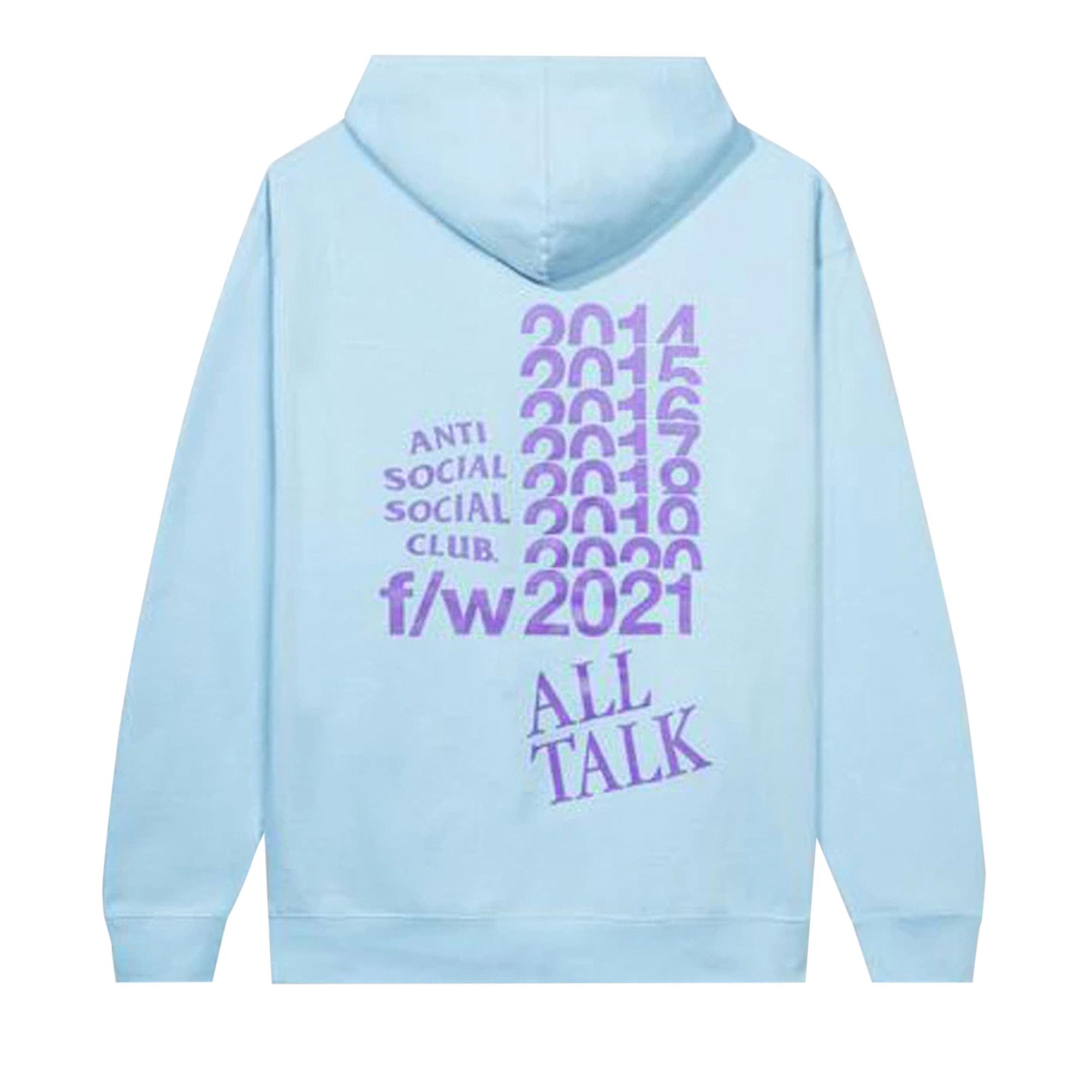 Anti social social club baby blue hoodie on sale