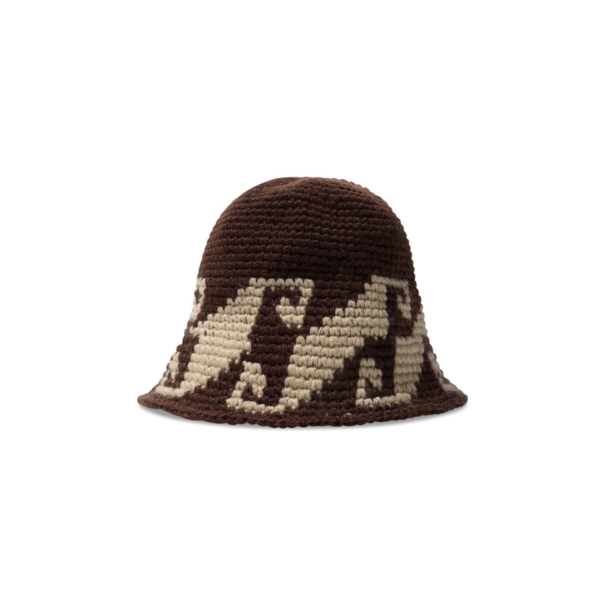 Stussy Waves Knit Bucket Hat : BROWN-