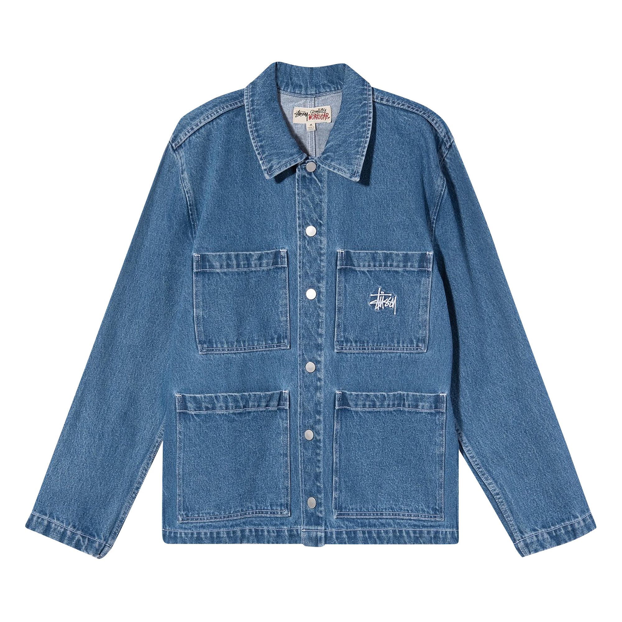 Buy Stussy Denim Chore Jacket 'Blue' - 115570 BLUE | GOAT