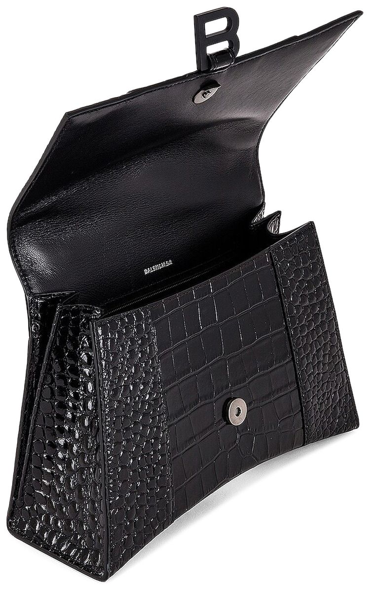 Balenciaga Hourglass Top Handle Black