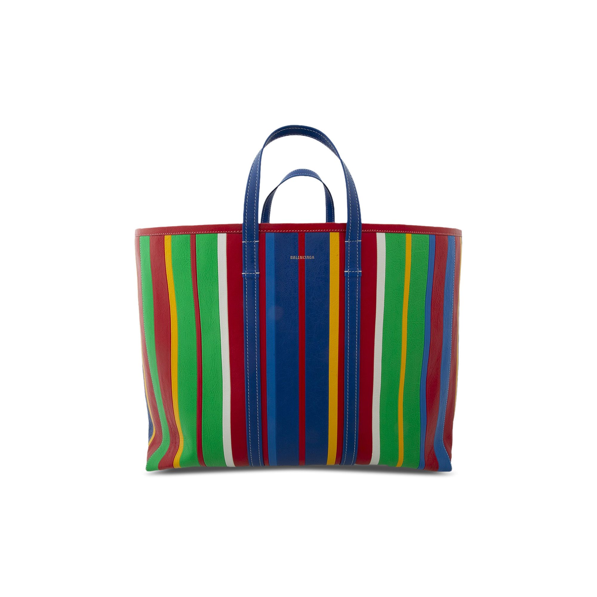 Buy Balenciaga Barbes East West Shop Striped Tote Bag Royal Blue Multicolor 671405 2100N 4361 GOAT CA