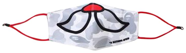 BAPE Christmas City Camo Mask White