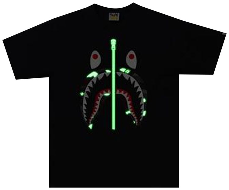 BAPE City Camo Shark Tee Black