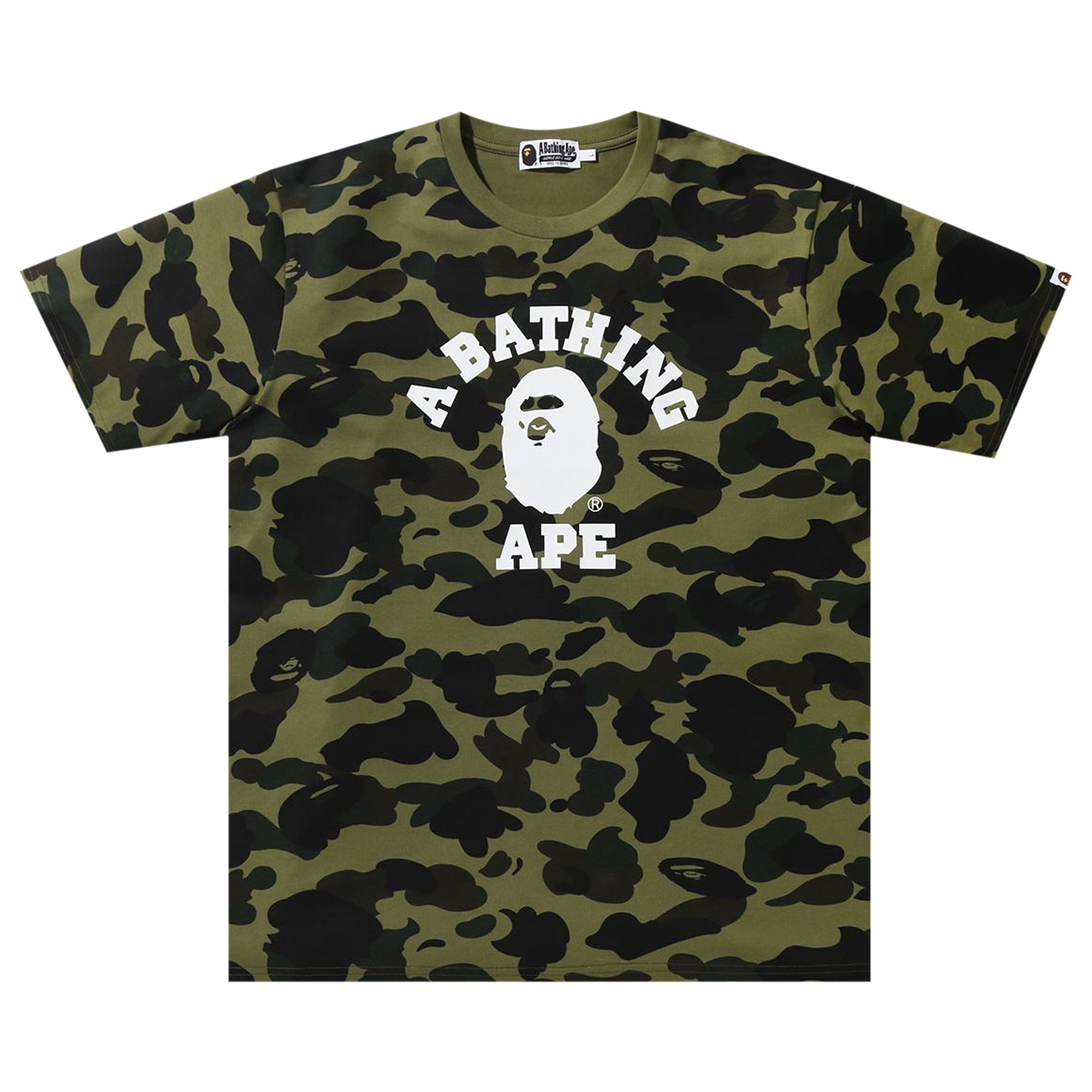 BAPE 1st Camo College Tee 'Green'