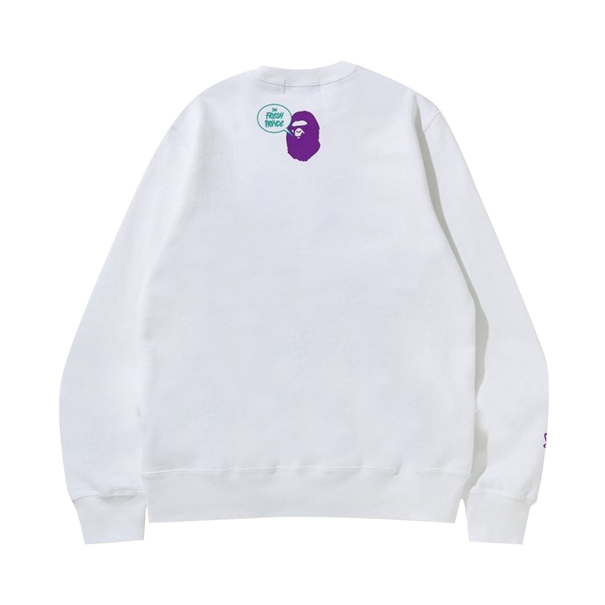 Buy BAPE The Fresh Prince And DJ Jazzy Jeff Baby Milo Crewneck White 1G73 113 917 WHITE GOAT CA