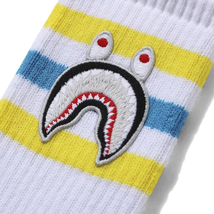 BAPE Shark Socks White