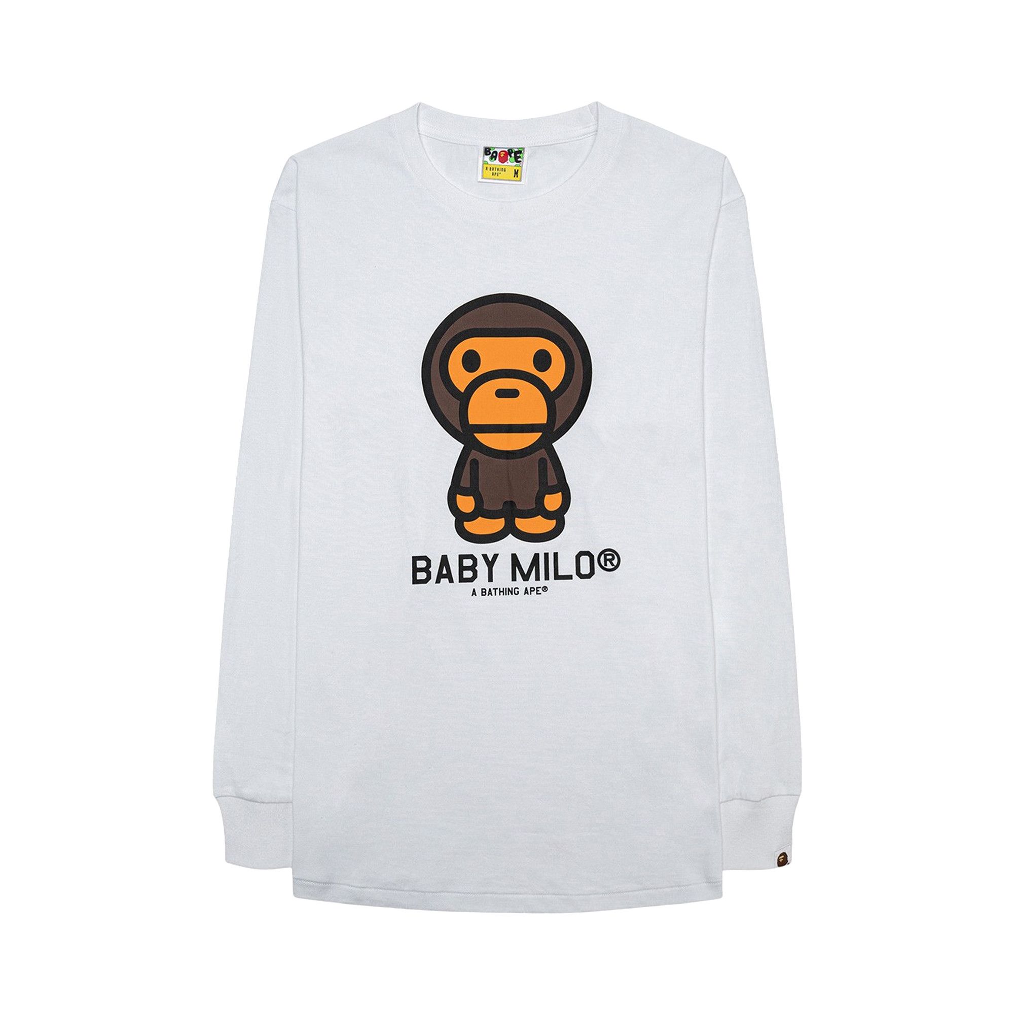 ト*プ様 BAPE BABY MILO LONG SLEEVE Buy BAPE Baby Milo Long-Sleeve Tee 'Brown' - 2G80 111 001