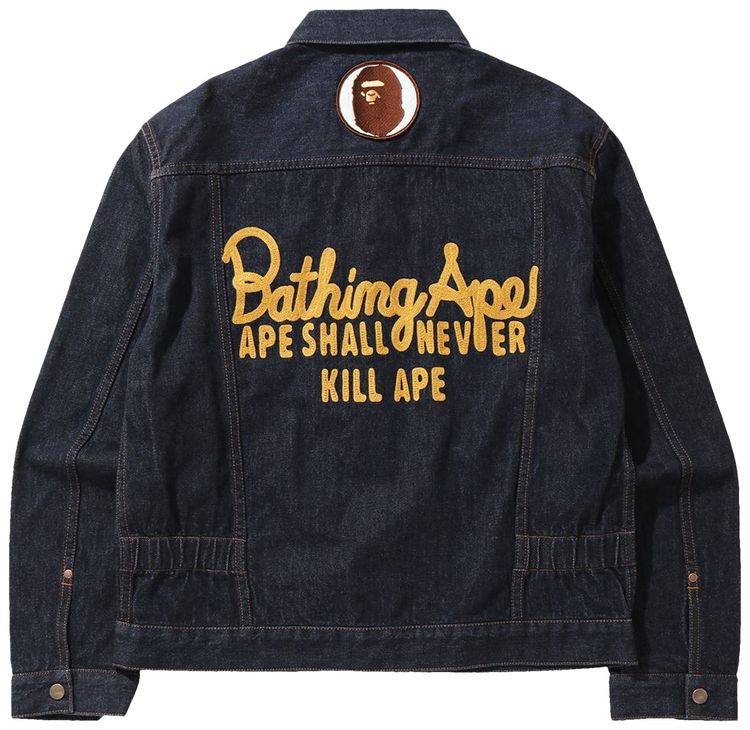 BAPE Champion Denim Jacket NavyIndigo