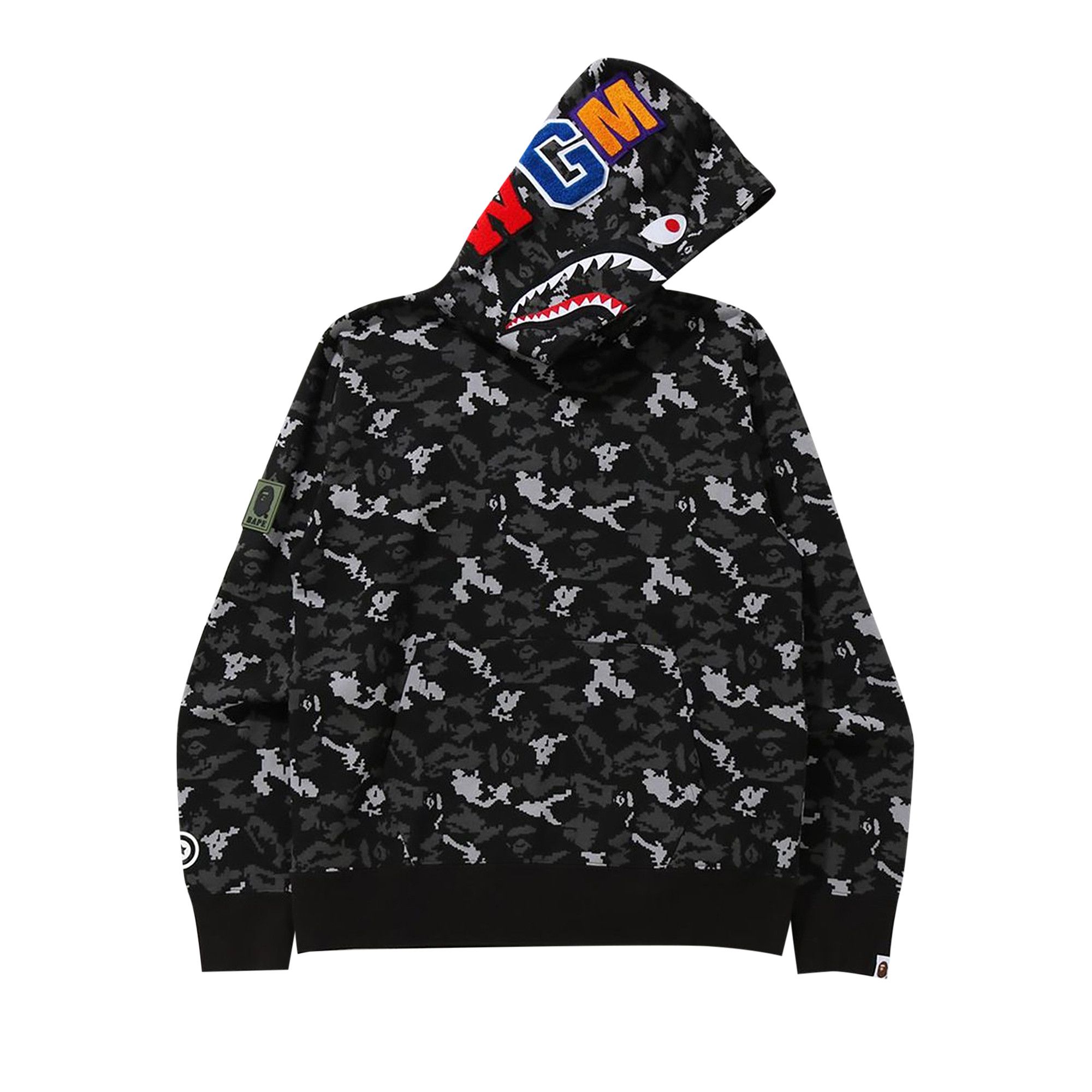 Bape black warrior hoodie offers preowned XL