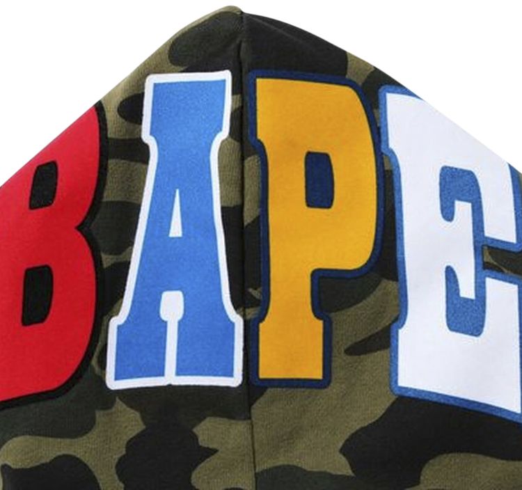 BAPE 1st Camo 2nd Ape Pullover Hoodie Green