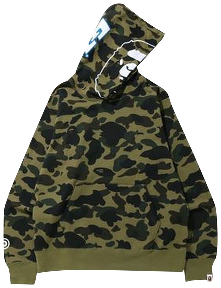 BAPE 1st Camo 2nd Ape Pullover Hoodie Green