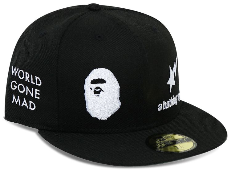 BAPE x New Era 59 Fifty Cap Black