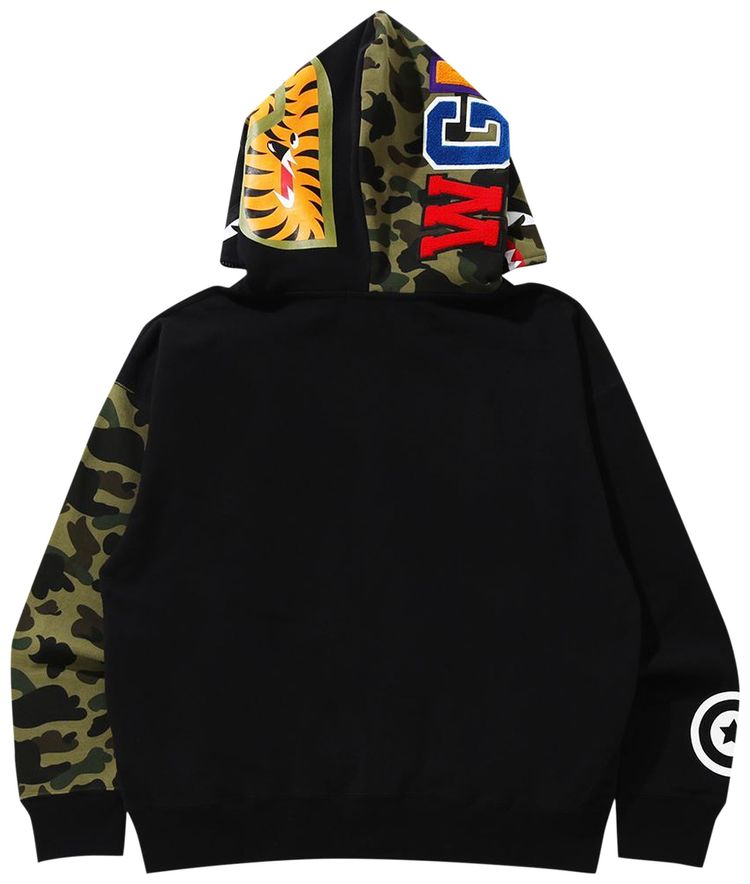 BAPE Giant Shark Full Zip Hoodie Black