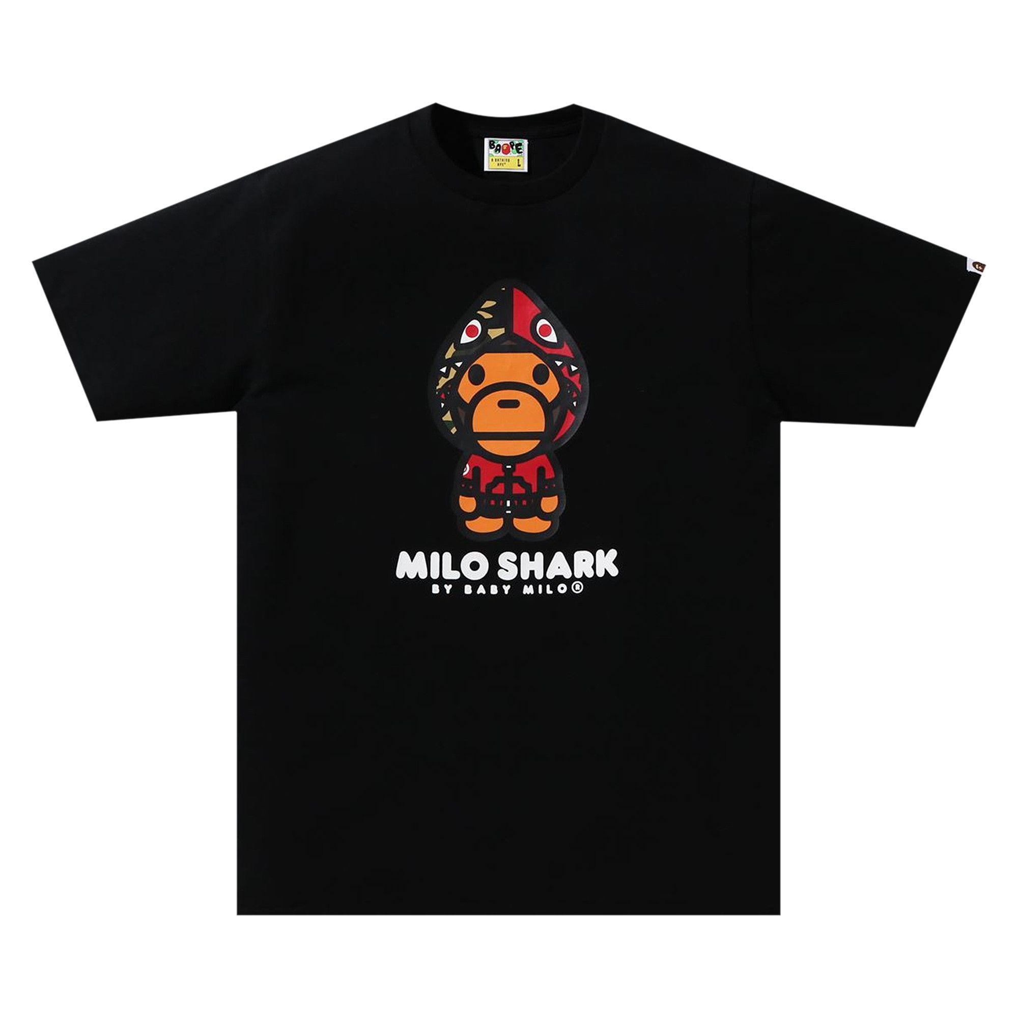 Red and black bape shirt cheap
