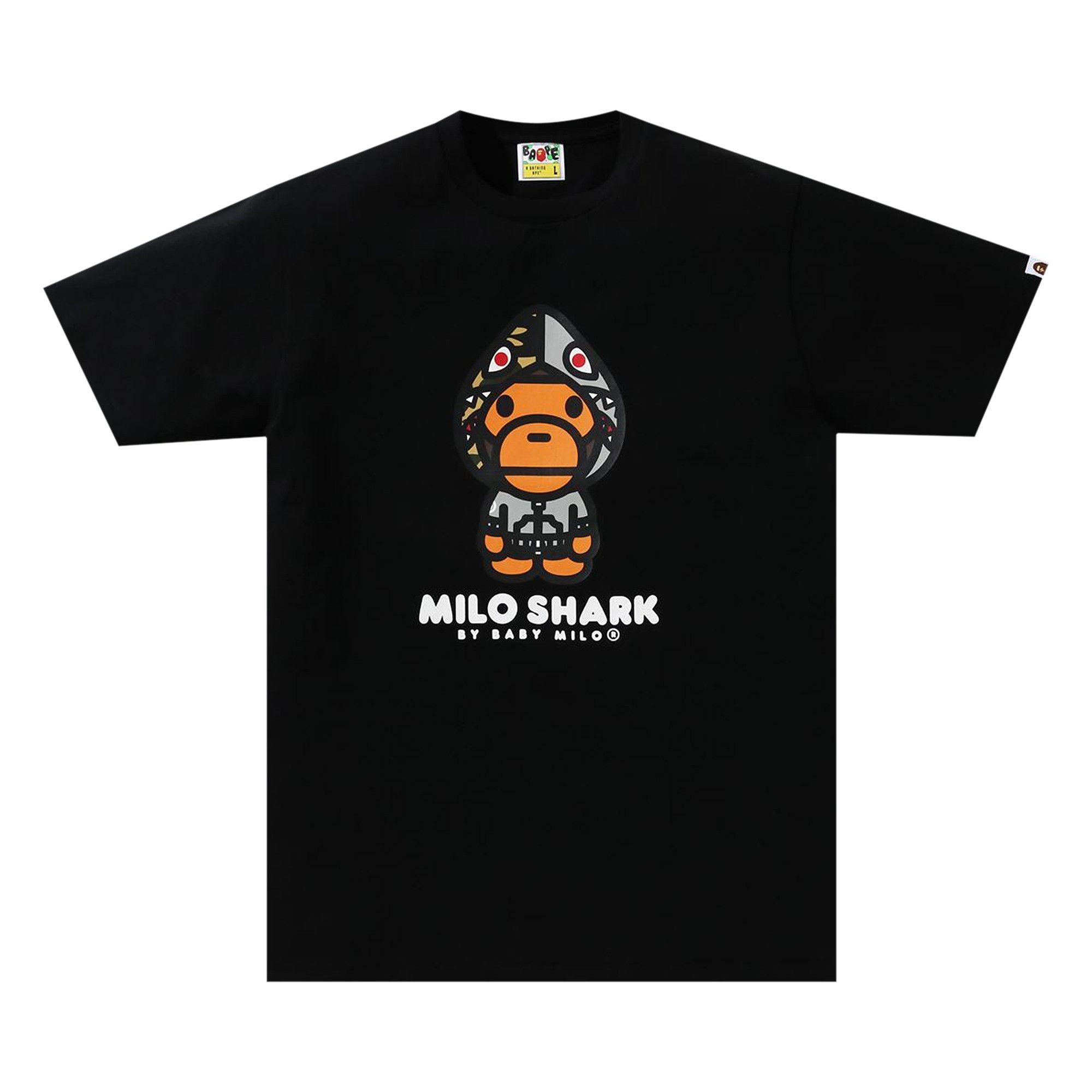 Buy BAPE Milo Shark Tee Black Grey 2H20 110 015 BLACK GREY GOAT