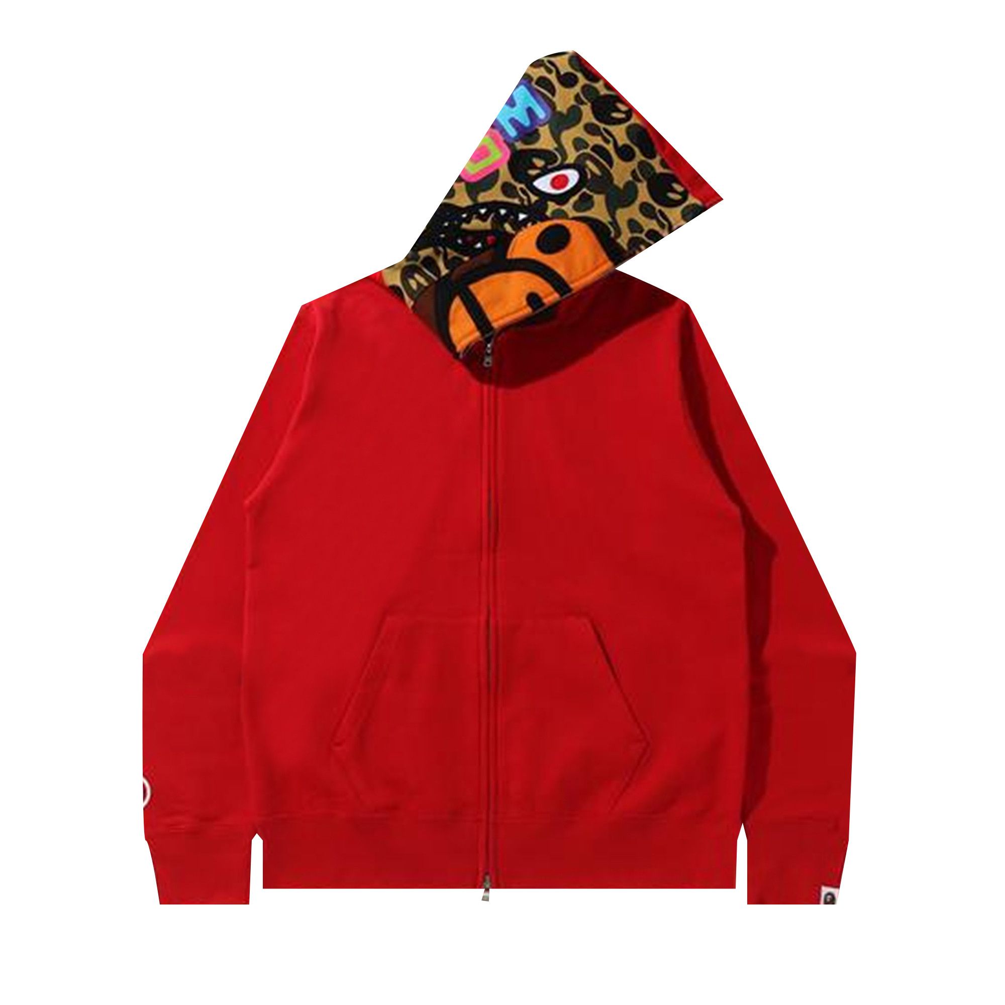 Bape hoodie zipper discount