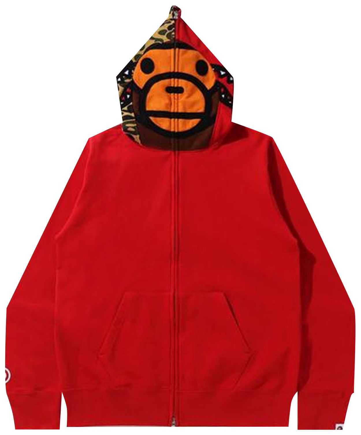 Buy BAPE Milo Shark Full Zip Hoodie 'Red' 2H20 115 016 RED GOAT