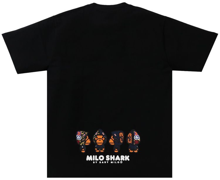 BAPE Milo Shark Tee BlackNavy