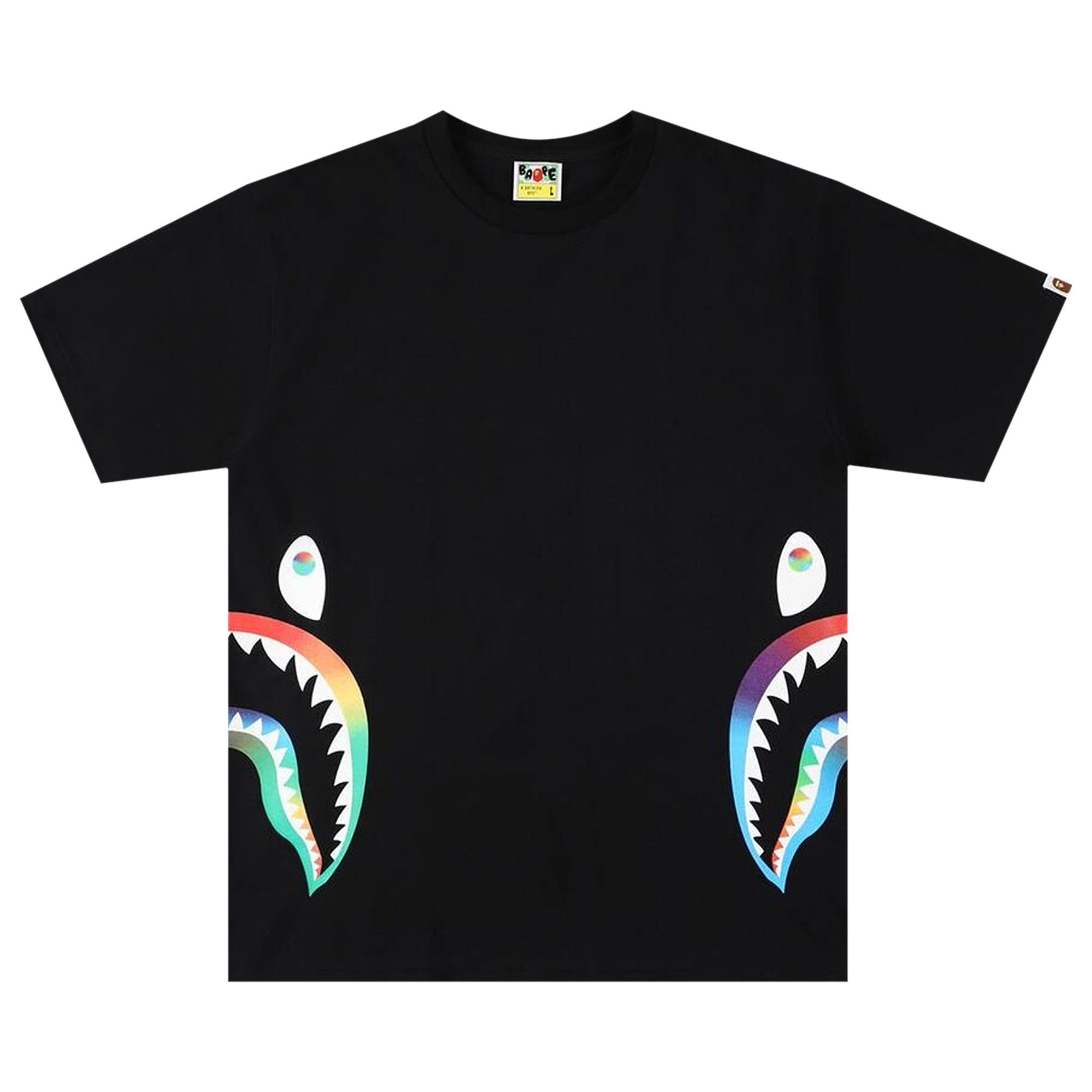 Bape rainbow shark tee hot sale