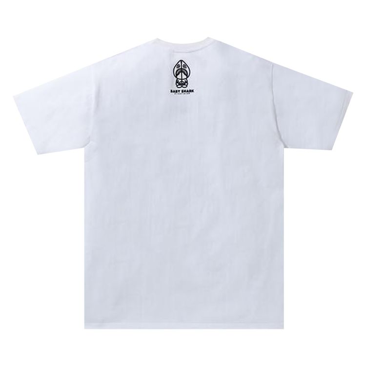 BAPE Baby Milo Shark College Tee WhiteRed
