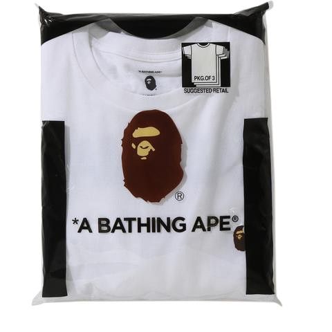 BAPE x ReadyMade 3 Pack Tee White