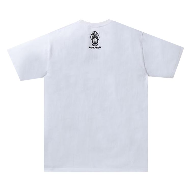 BAPE Baby Milo Shark College Tee WhiteGrey