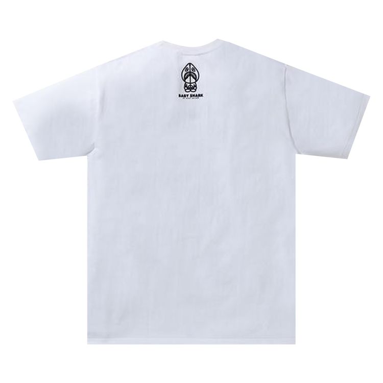 BAPE Baby Milo Shark College Tee WhiteNavy