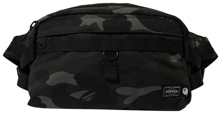 BAPE x Porter Yoshida Color Camo Waist Bag Black