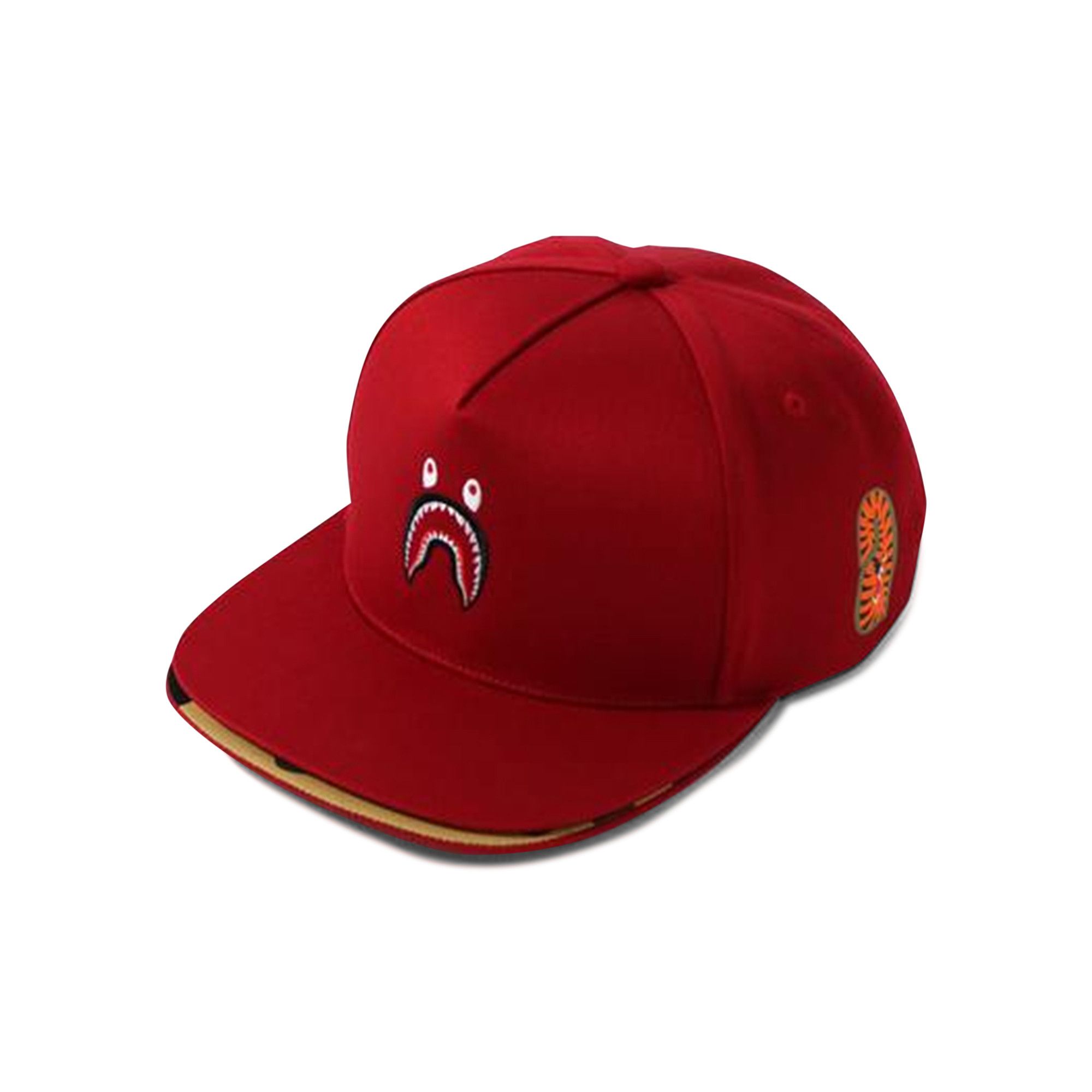 Buy BAPE Double Visor Shark Snap Back Cap Red 1H20 180 005 RED