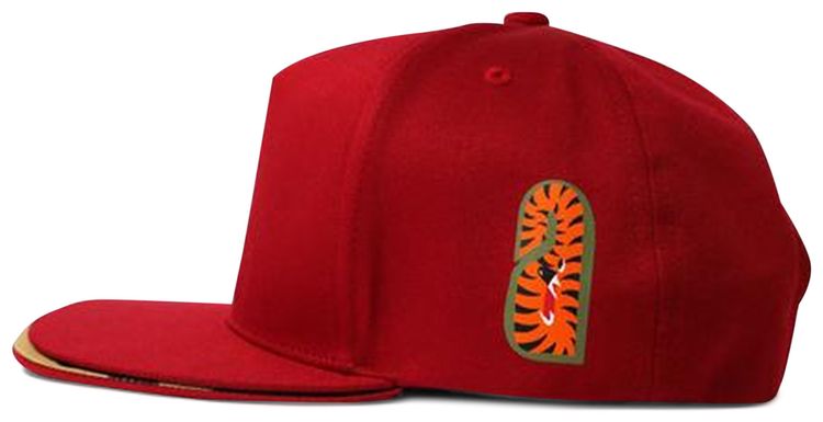 BAPE Double Visor Shark Snap Back Cap Red