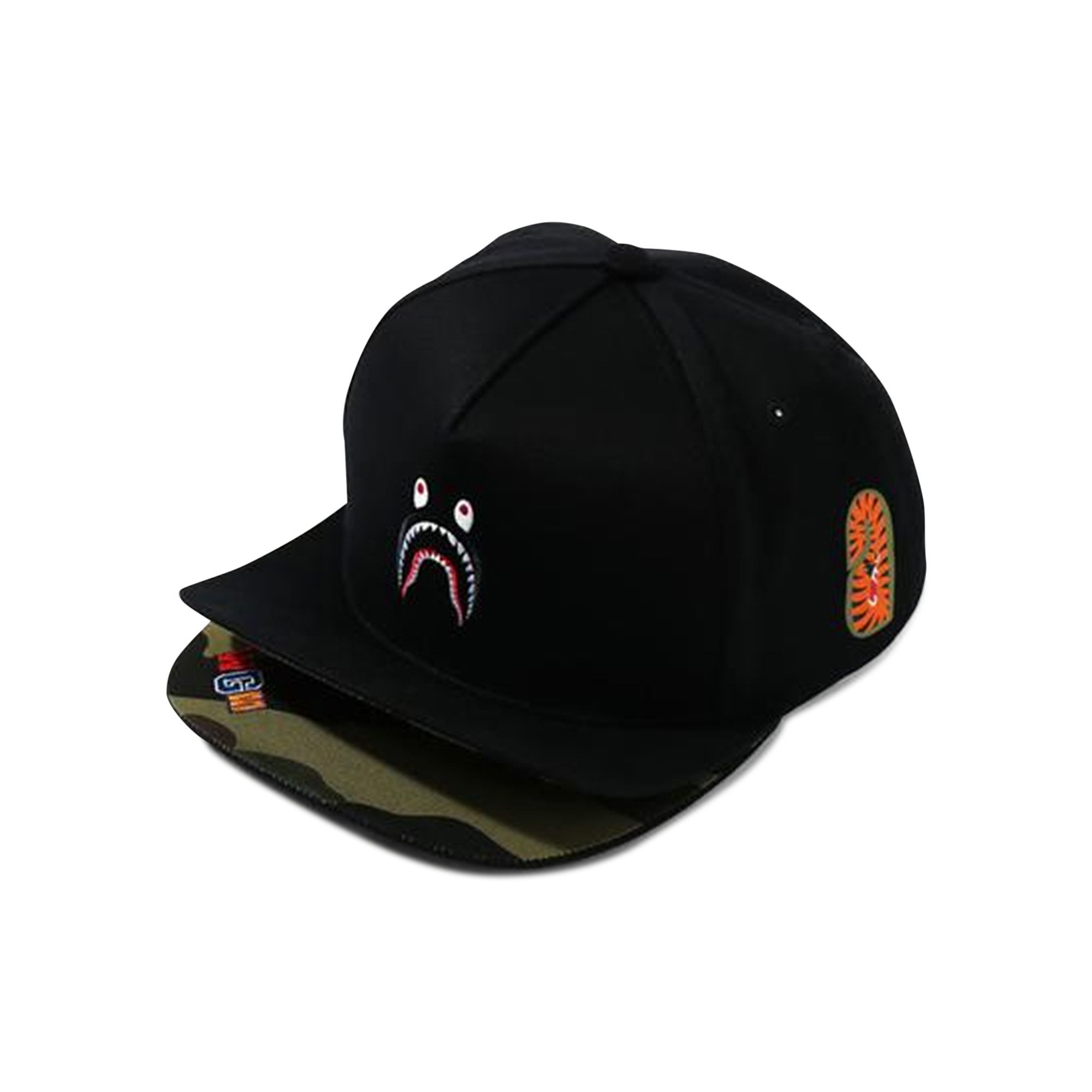 Buy BAPE Double Visor Shark Snap Back Cap 'Black' - 1H20 180 005