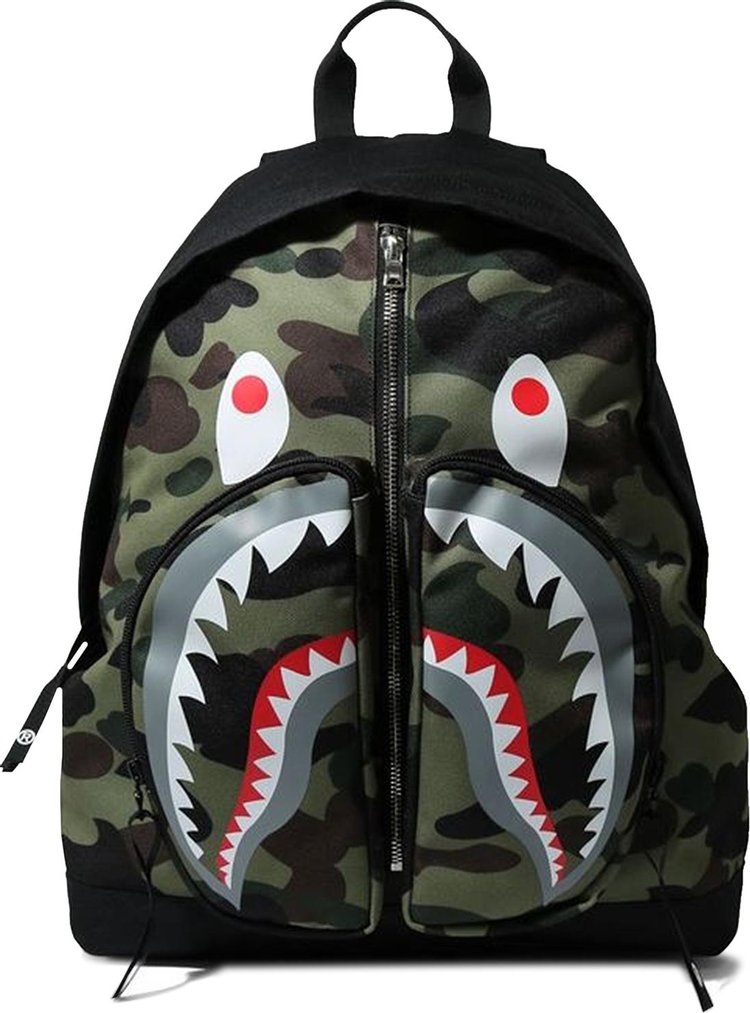 BAPE 1st Camo Shark Daypack 'Green'