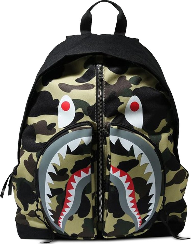 Buy BAPE 1st Camo Shark Daypack 'Yellow' - 1H30 182 003 YELLOW