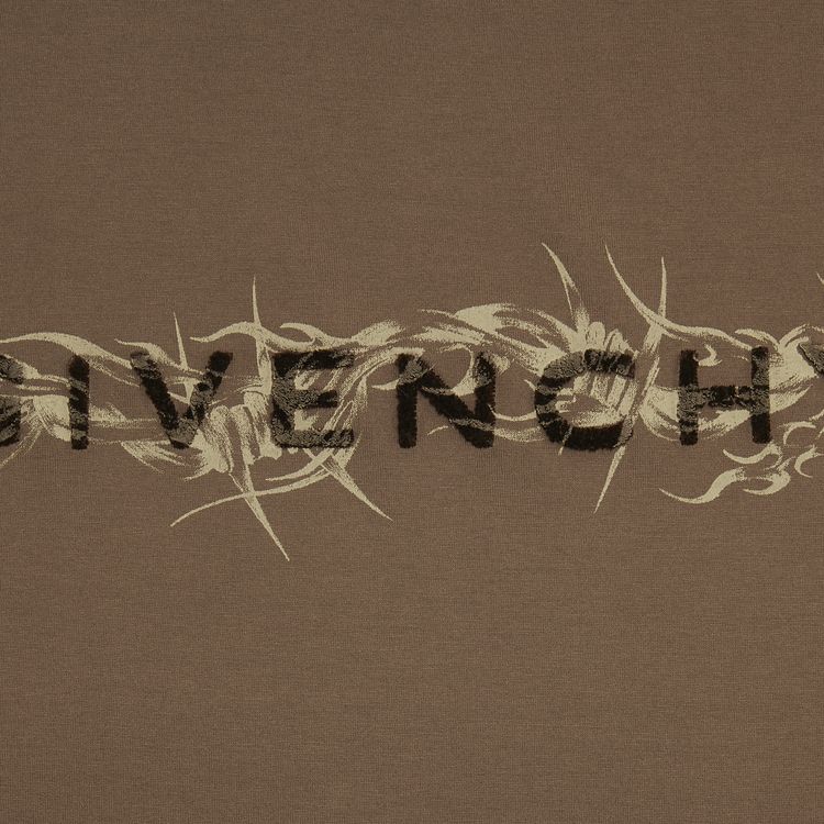 Givenchy Cut  Sewn Short Sleeve T Shirt Chocolate