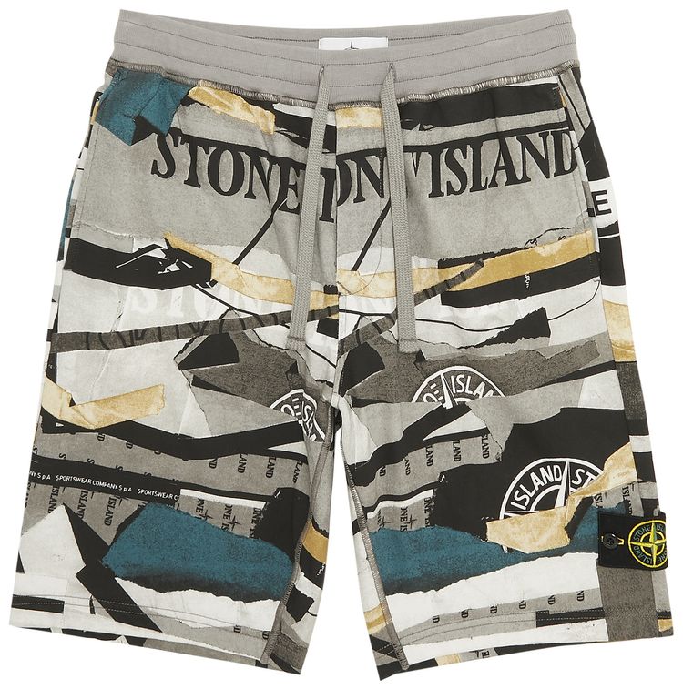 Stone Island Fleece Shorts Cobalt Blue