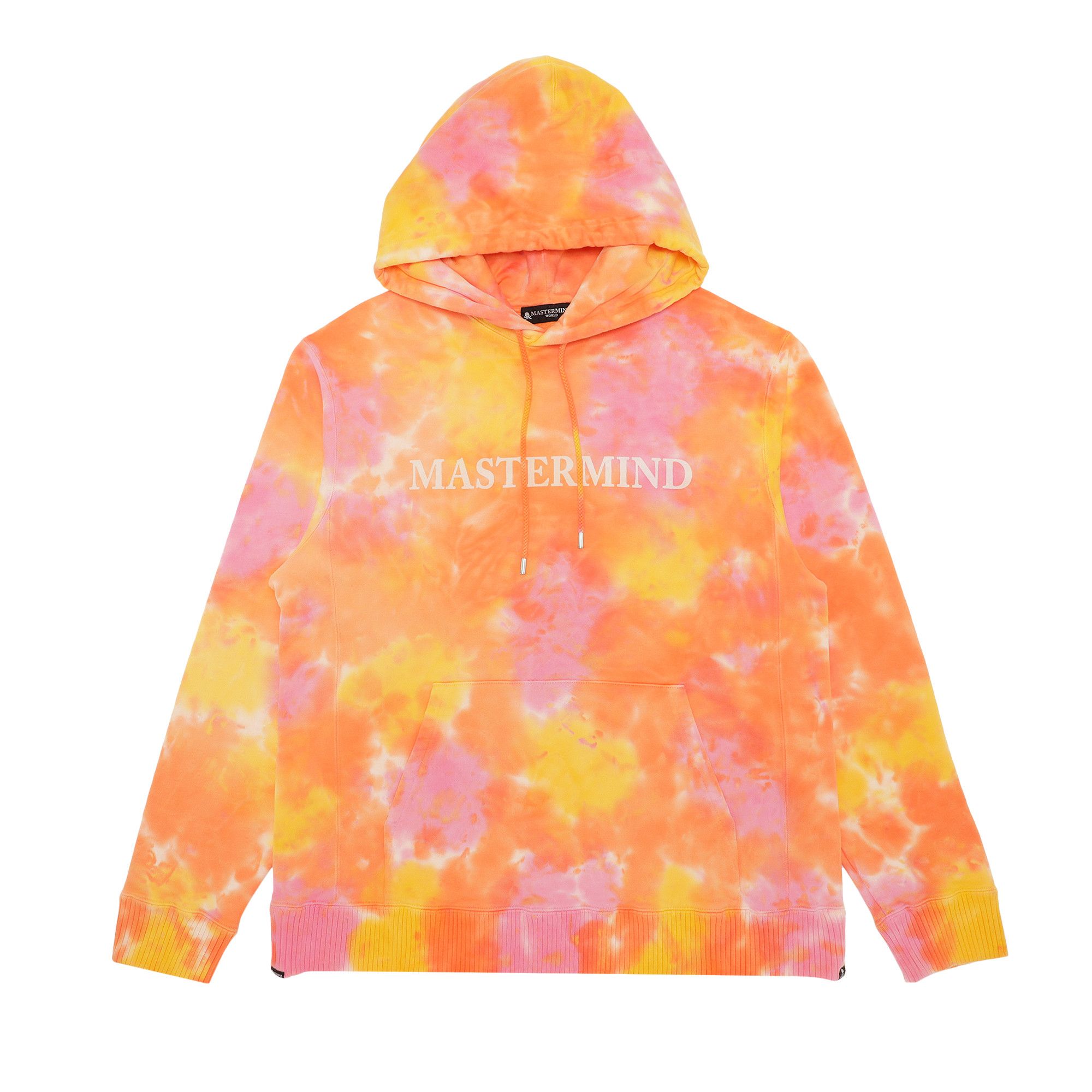 Buy Mastermind World Hoodie Orange Pink Tie Dye MW21S07 SW010 ORAN GOAT