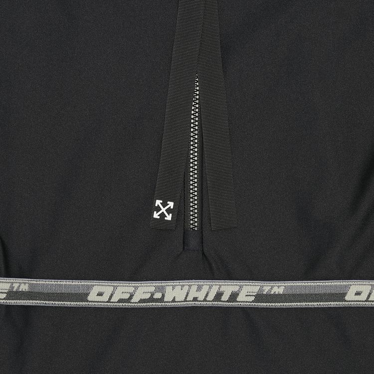 Off White Athletic Logo Piping Shiny Body Black