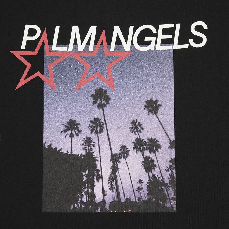 Palm Angels Stars And Palms Loose Tee Black
