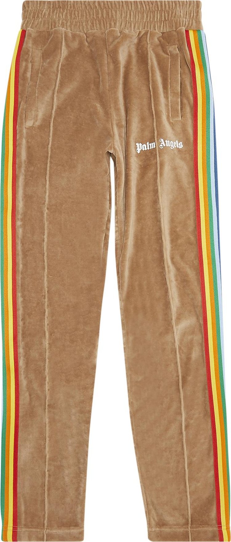Palm Angels PA Rainbow Chenille Track Pant 'Brown'